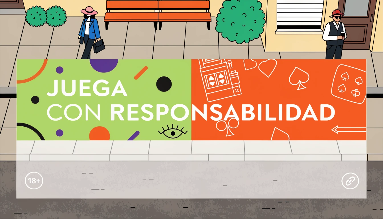 Banner promocional con superposición que muestra ícono 18+